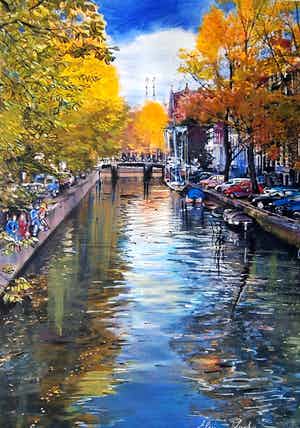 Elena Polyakova - Op een gracht in Amsterdam verkocht voor € 65!