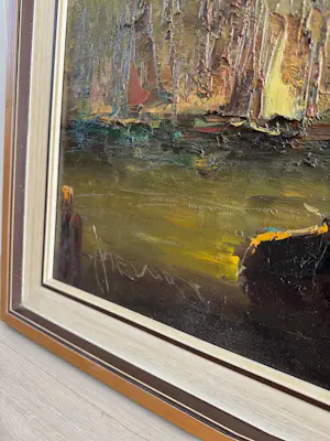 Jan Bevort - Havengezicht met kleur kopen? Bied vanaf 500!