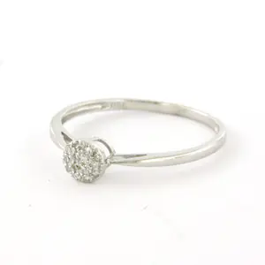 18k witgouden ring met single cut geslepen diamant tot. 0.05ct – F/G - VS/SI kopen? Bied vanaf 150!