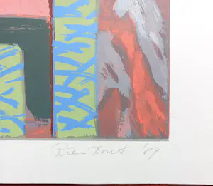 Rien Bout - Compositie met schaal, zeefdruk kopen? Bied vanaf 50!