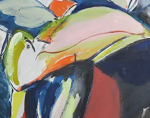 Anton Vrede - Olieverf op doek, Zonder titel - Ingelijst (Groot) kopen? Bied vanaf 200!