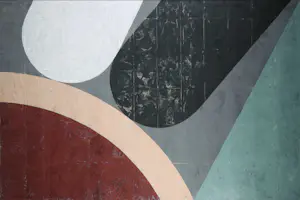 Henri Plaat - Gouache, Abstracte compositie - Ingelijst (Groot) kopen? Bied vanaf 120!