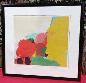 Buy Eugene Brands - Abstracte compositie, zeefdruk (netjes ingelijst, best groot)? Bid from 350!