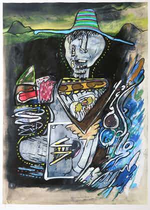 Hugo Claus - Litho, Vogelverschrikker verkocht voor € 1!