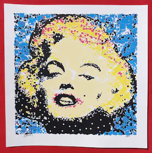 Ad van Hassel - Marilyn Monroe, zeefdruk kopen? Bied vanaf 35!