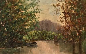 Jan de Boer - C2782-1, marouffle, bootje op mee in bos van Bredius kopen? Bied vanaf 30!