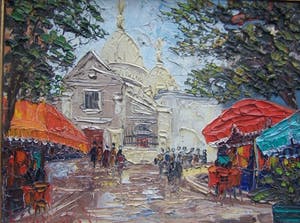 Niet of onleesbaar gesigneerd - Parijs Place du Tertre kopen? Bied vanaf 10!