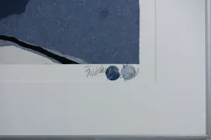 Fon Klement - Boardsnede op papier, Vase silecieux - Ingelijst kopen? Bied vanaf 90!