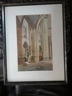 Henri Savrij - Interieur St Bavo kerk Haarlem kopen? Bied vanaf 49!