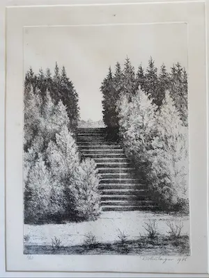 Hans Dolieslager - De trap op weg naar onze tuin kopen? Bied vanaf 1!