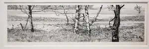 Reinder Homan - Landschap met bomen vendu pour 120€ !