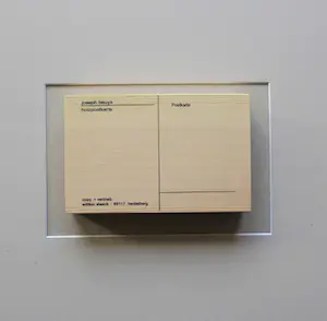 Joseph Beuys - Holzpostkarte - Multiple - inc.pptout + witte 3d lijst kopen? Bied vanaf 85!