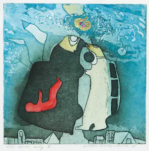 Michel van Overbeeke - Kleurenets met bladgoud, Aware away II kopen? Bied vanaf 1!