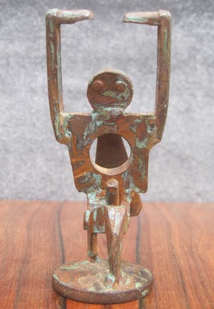 Brons (Onbekend) - Abstract vruchtbaarheids beeldje kopen? Bied vanaf 47!