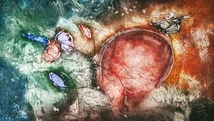 Ad Arma - Ets en aquatint, Boom Boom Heartbeat II (Groot) verkocht voor € 80!