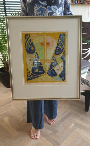 Egill Jacobsen - "Face" - Litho - HC - Gesigneerd - Ingelijst kopen? Bied vanaf 375!