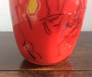 Niet of onleesbaar gesigneerd - GLAZEN DESIGN VAAS kopen? Bied vanaf 1!