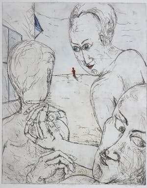 Henk Visch - Handgekleurde ets, Al het naderen nr. 3 kopen? Bied vanaf 1!