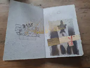 Rob Birza - Boek met een omslag van Leisteen, met originele Kunstwerken/Collages kopen? Bied vanaf 120!