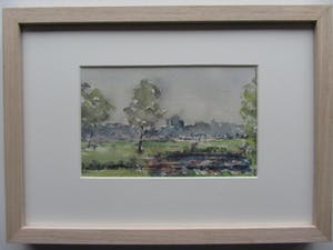 Jan Bom - aquarel - 4luik - landschapjes kopen? Bied vanaf 90!