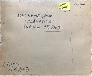 Jean Dechene - "Clematite" Aquarel op Papier. kopen? Bied vanaf 80!