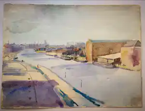 Henk Melgers - Toegeschreven aan. Havengezicht. vendu pour 89€ !