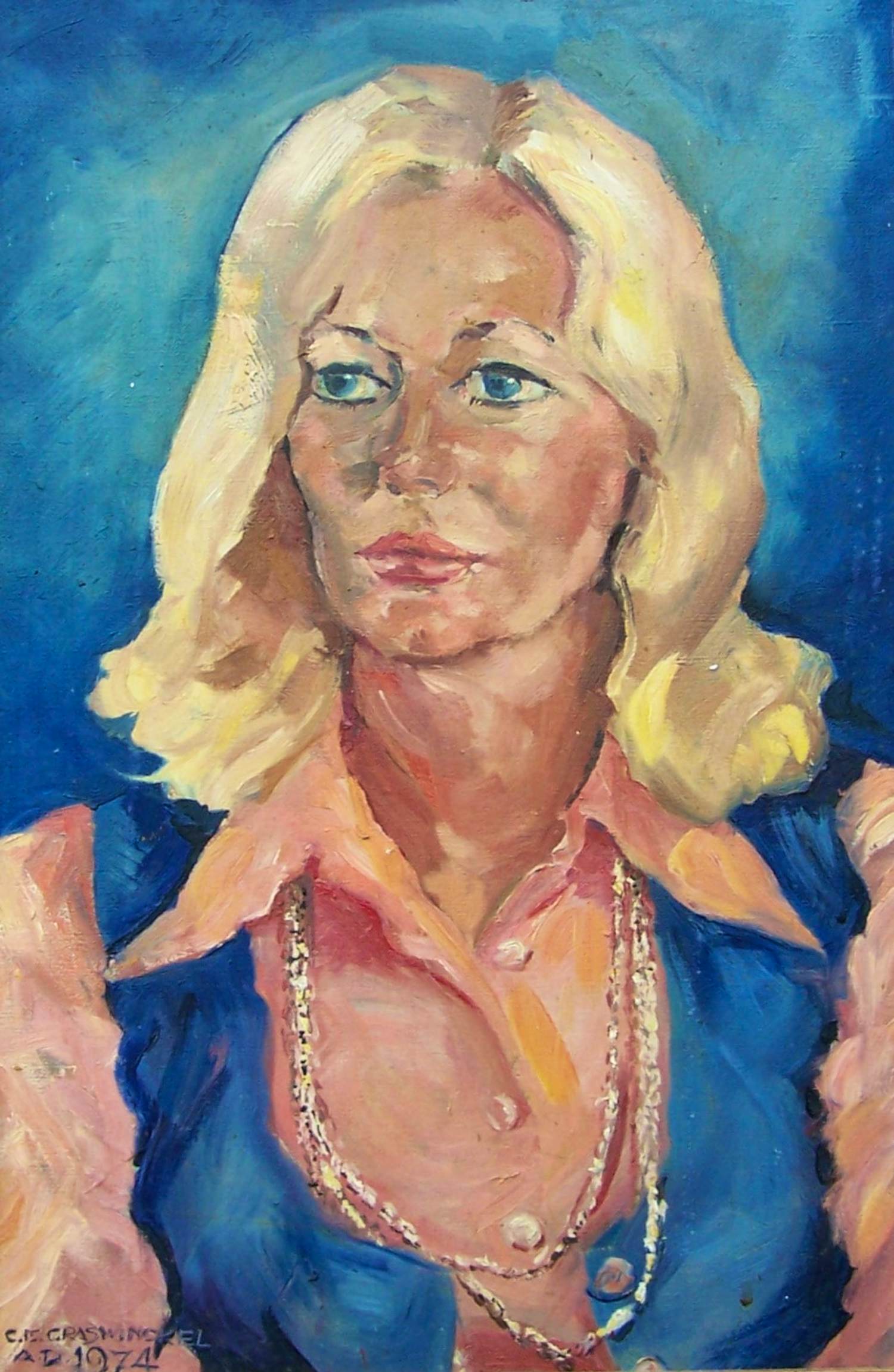 Cees Graswinckel - Portret van een blonde vrouw kopen? Bied vanaf 75!
