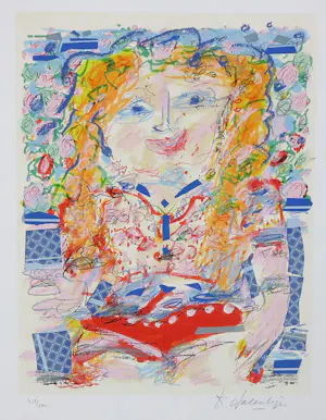Kees Salentijn - Lot van 3 zeefdrukken op geschept papier, Vrouwfiguren kopen? Bied vanaf 80!