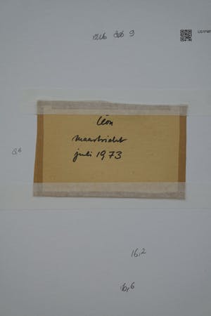 Leon Savelsberg - gouache - "semi abstracte miniatuur compositie" kopen? Bied vanaf 45!