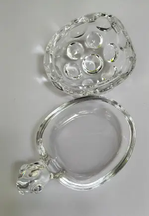 Val-Saint-Lambert - Schaal met deksel in de vorm van een schildpad kopen? Bied vanaf 15!