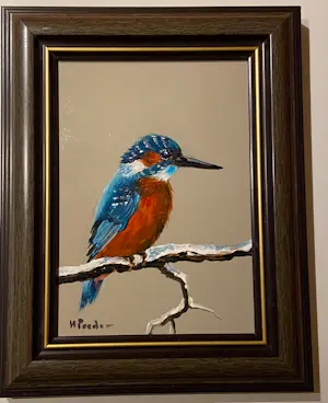 Henk Poeder - IJsvogel op tak kopen? Bied vanaf 149!