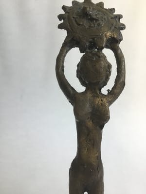 Brons (Onbekend) - Naakte vrouw met zon kopen? Bied vanaf 10!