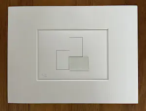 Jean Mauboules - Prachtige glascollage - 1991 - uniek werk kaufen? Bieten Sie von 145!