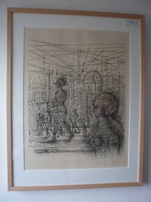 Jean Carzou - Lithografie. Zonder titel, 1973, kopen? Bied vanaf 45!