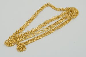 2521 - Bijzonder 18 karaats geel-gouden "Tarate" collier -unisex- Lang formaat! kopen? Bied vanaf 930!