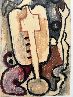 Ed Dukkers - Abstracte figuurstudie kopen? Bied vanaf 80!