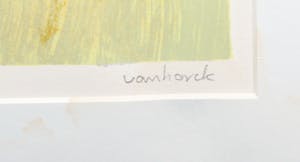 Hans Vanhorck - Lithografie, Zonder titel - Ingelijst (Groot) kopen? Bied vanaf 1!