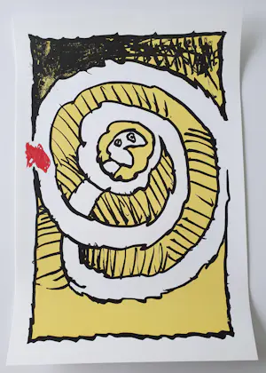 Pierre Alechinsky - Festival (jaune) kopen? Bied vanaf 75!