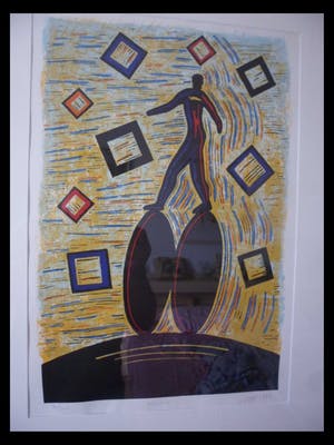 Hans Wap - litho: Wheels - 1995 kopen? Bied vanaf 10!