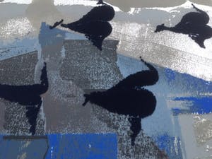 Jan Martens - Het Verleden - zeefdruk/flockdruk in lijst - INCLUSIEF boekwerk kopen? Bied vanaf 75!