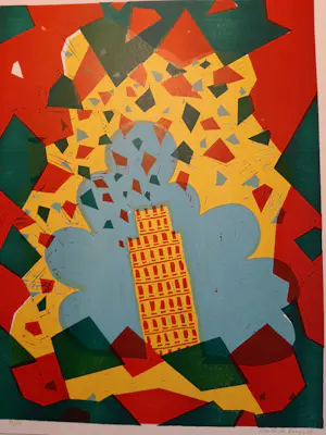Martin de Bruijn - Litho, Toren van Pisa. uit 1988 kopen? Bied vanaf 20!