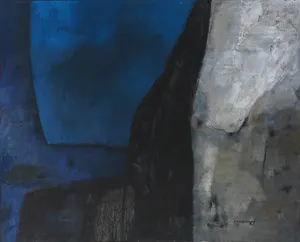 Jos Schimmer - Olieverf op doek, Intens compositie - Ingelijst (Groot) kopen? Bied vanaf 1!