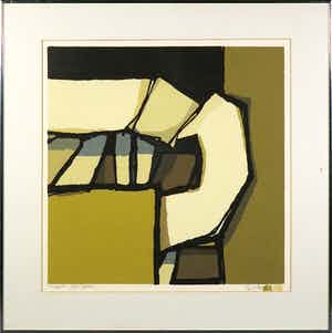 Fon Klement - Boardsnede, Filigrane - Ingelijst verkocht voor € 80!