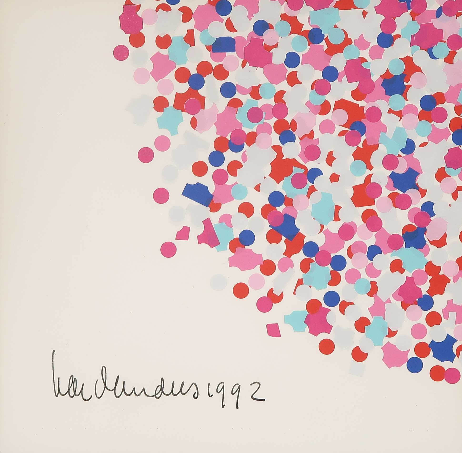 Har Sanders - Zeefdruk, Confetti verkocht voor € 35!