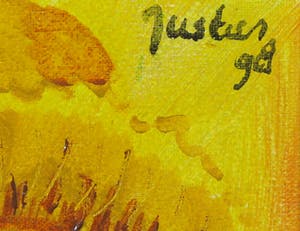 Buy Justus Donker - Olieverf op doek, Zelfportret als Van Gogh? Bid from 1!