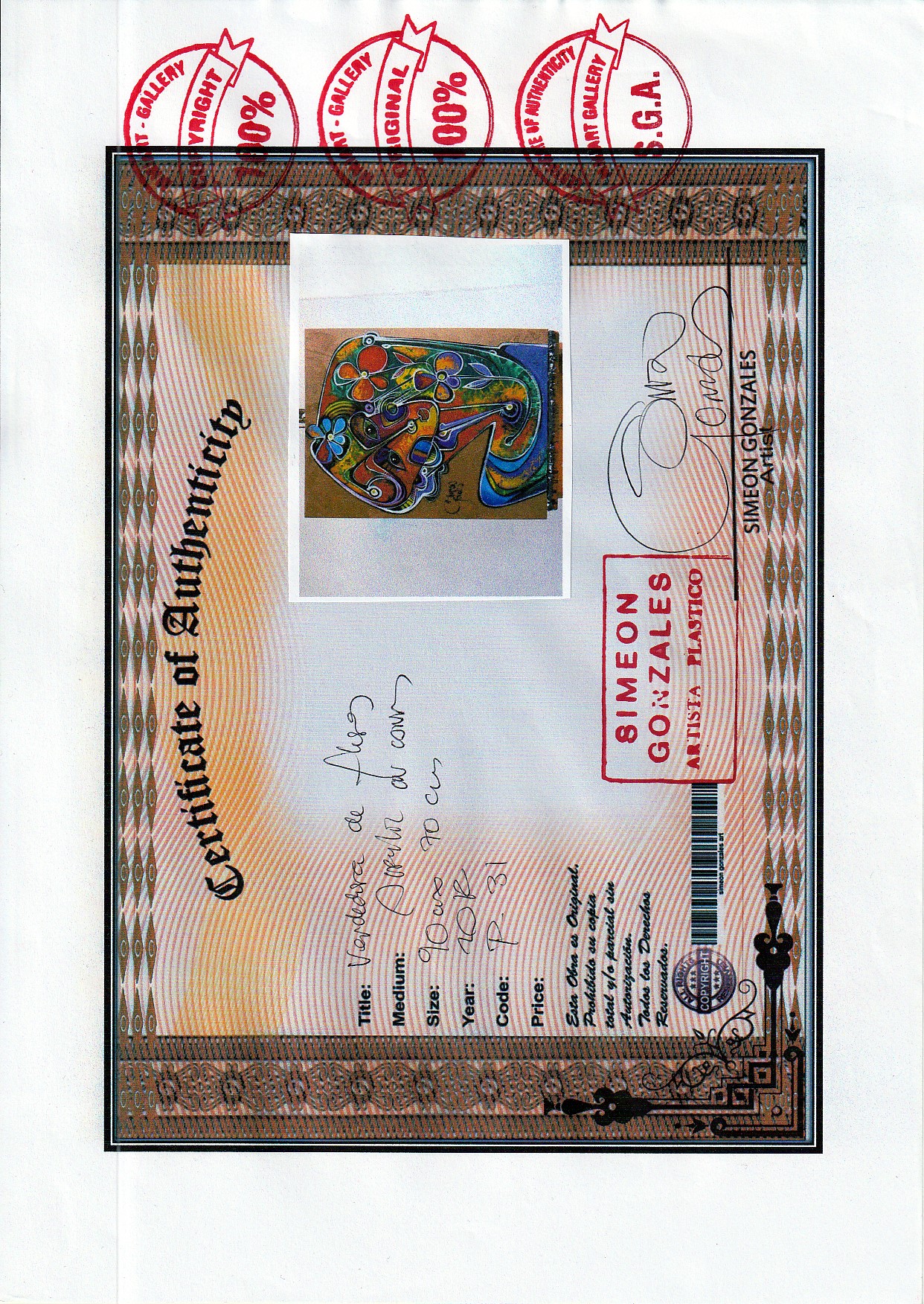 Simeon Gonzales - Vendedora de Flores II kopen? Bied vanaf 198!