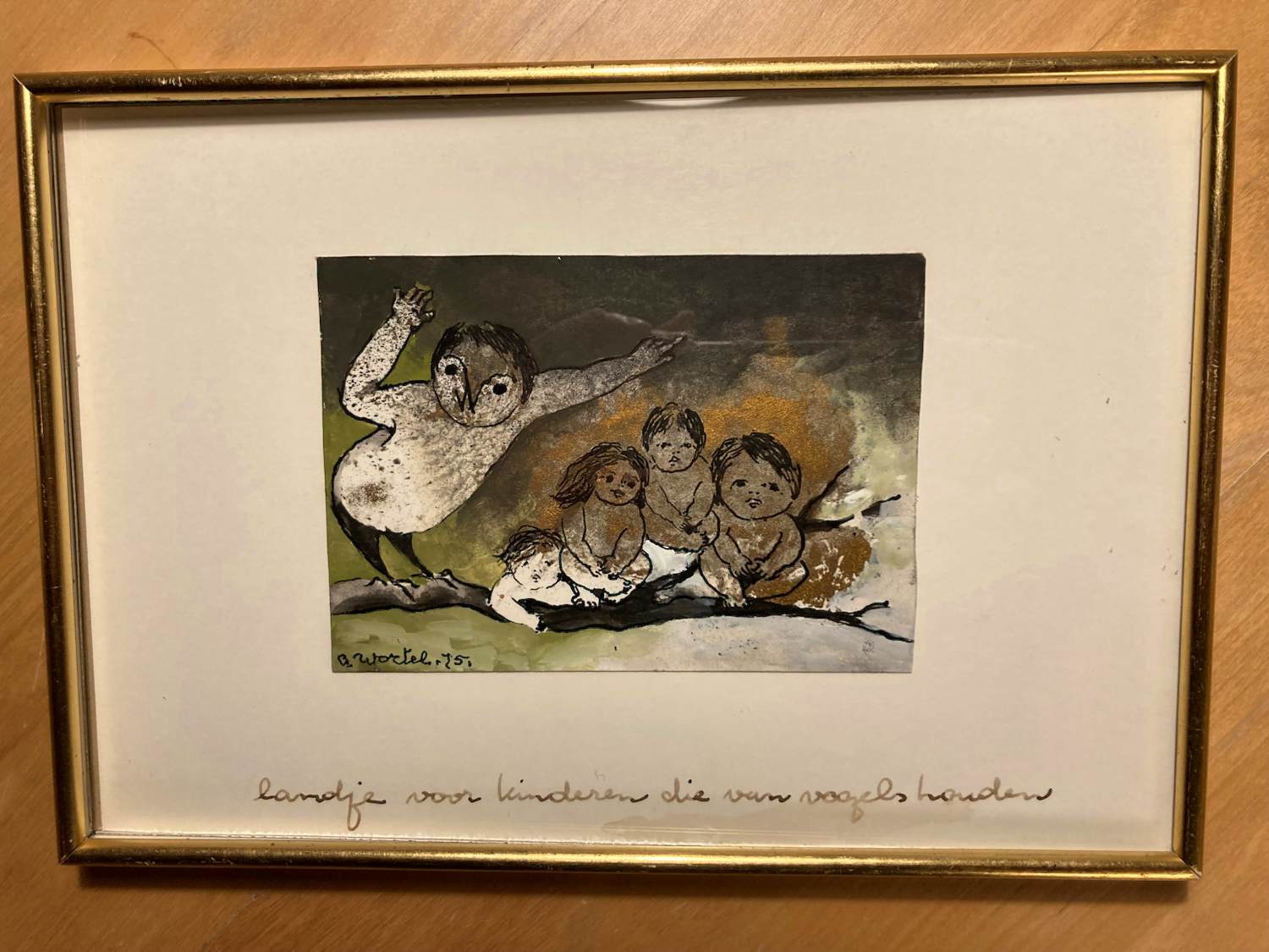 Ans Wortel - landje voor kinderen die van vogels houden verkocht voor € 120!