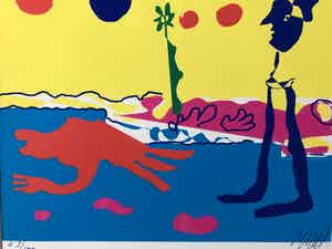 Karel Appel - Landscape verkocht voor € 195!