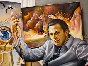 Alfonso Moreno - Salvador Dali in zijn atelier in New York kopen? Bied vanaf 395!