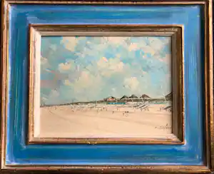 Pierre Stefani - Strandgezicht bij Bloemendaal aan Zee / Zandvoort verkauft für € 220!